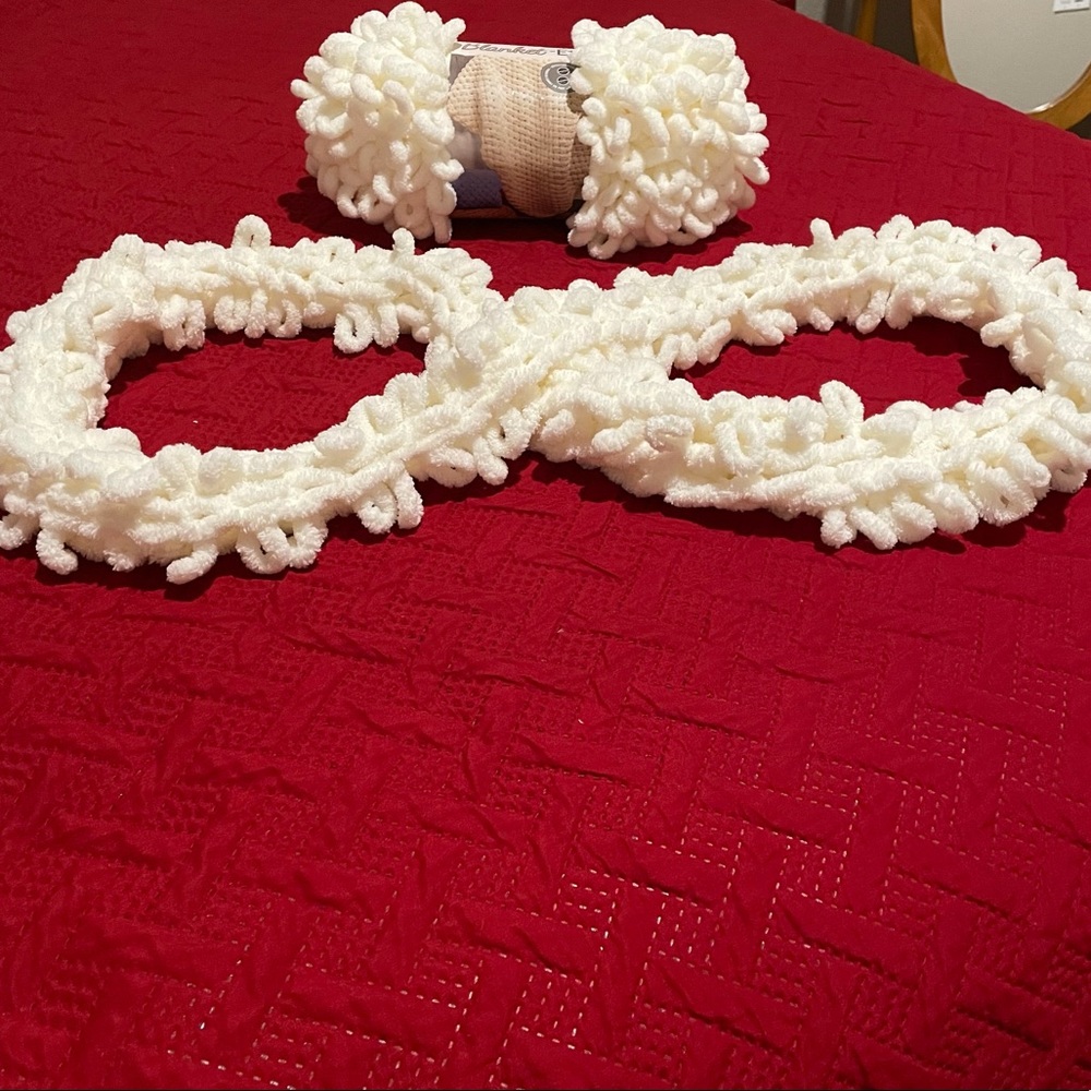 Ivory Handmade Infinity Scarf